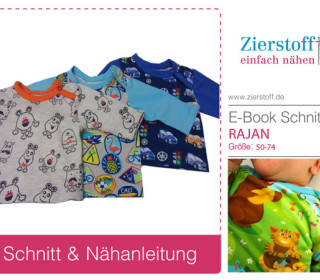 E-Book - Baby Shirt “Rajan”, Gr. 50 – 74